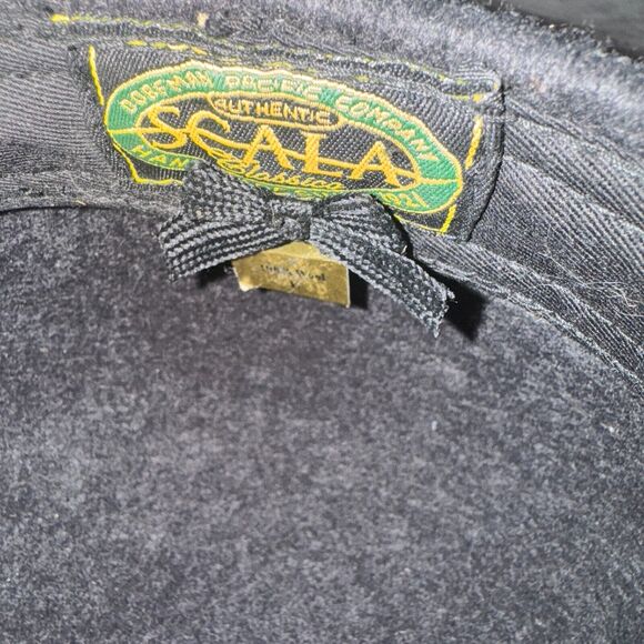 Scala Mens Large Cabbie Hat 100% Wool Cap 4 Seasons Felt Charcoal Gray newsboy - Picture 5 of 7